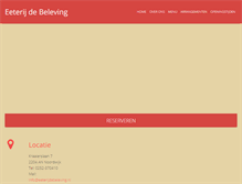 Tablet Screenshot of eeterijdebeleving.nl
